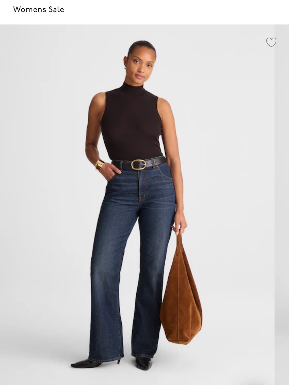 Madewell Curvy Relaxed Bootcut Jeans Sz 31 NEW DARK rinse